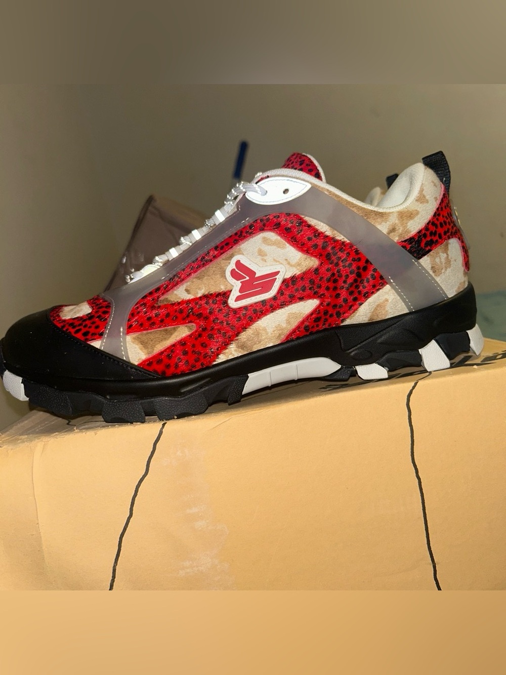 Sicko x PDF Channel Diamond Animal Print Sneakers 12